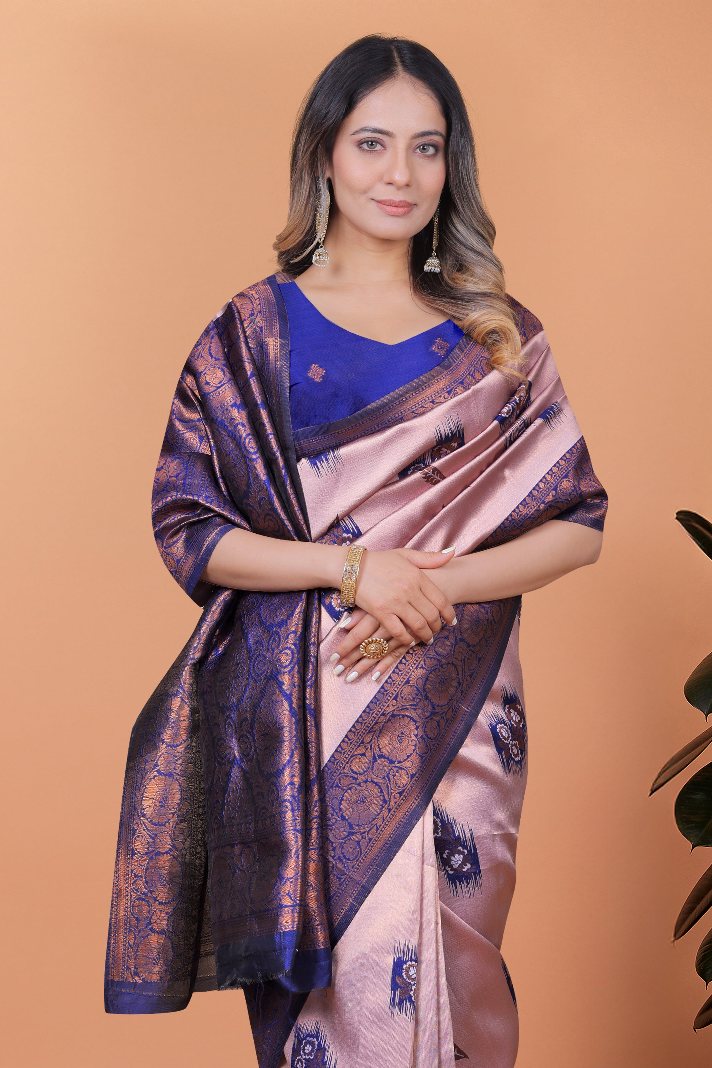 Banarasi Silk Saree with Zari Embellishment with 8 color option ✨💙💚